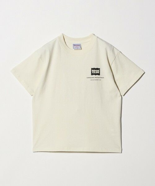 green label relaxing / グリーンレーベル リラクシング カットソー | 【別注】＜BOOK CLUB＞ロゴ Tシャツ / キッズ 140cm-150cm（WHITE）