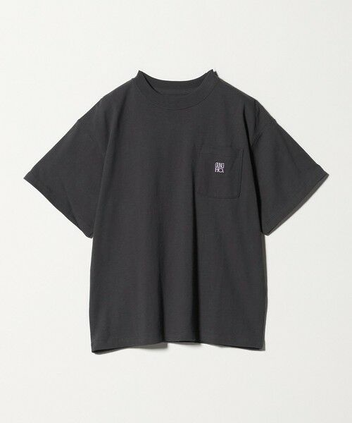 green label relaxing / グリーンレーベル リラクシング カットソー | 【別注】＜GUNG HO＞ポケット Tシャツ / キッズ 140cm—150cm（DK.GRAY）
