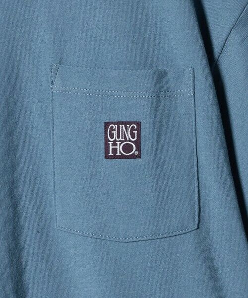 green label relaxing / グリーンレーベル リラクシング カットソー | 【別注】＜GUNG HO＞ポケット Tシャツ / キッズ 140cm—150cm | 詳細10