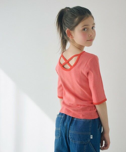 green label relaxing / グリーンレーベル リラクシング カットソー | 【別注】＜Robert P. Miller＞5分袖 Tシャツ / キッズ  140cm-150cm | 詳細1