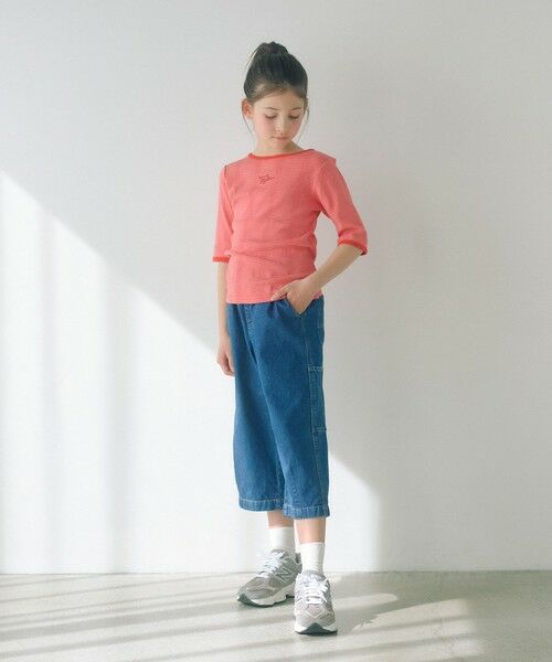 green label relaxing / グリーンレーベル リラクシング カットソー | 【別注】＜Robert P. Miller＞5分袖 Tシャツ / キッズ  140cm-150cm | 詳細2