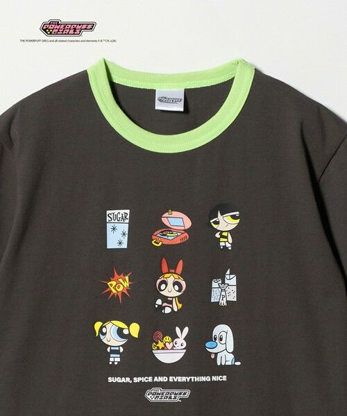 green label relaxing / グリーンレーベル リラクシング カットソー | 【別注】＜The Powerpuff Girls＞ リンガー Tシャツ / キッズ 140cmー150cm | 詳細1