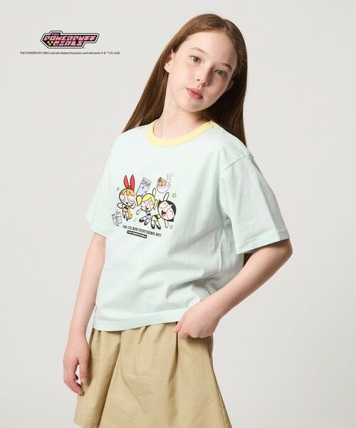 green label relaxing / グリーンレーベル リラクシング カットソー | 【別注】＜The Powerpuff Girls＞ リンガー Tシャツ / キッズ 140cmー150cm | 詳細11