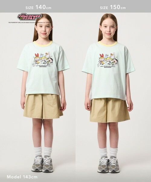 green label relaxing / グリーンレーベル リラクシング カットソー | 【別注】＜The Powerpuff Girls＞ リンガー Tシャツ / キッズ 140cmー150cm | 詳細13