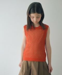 green label relaxing / グリーンレーベル リラクシング ベスト | サマーニットベスト ＋ キャミ セット / キッズ 140cm-160cm