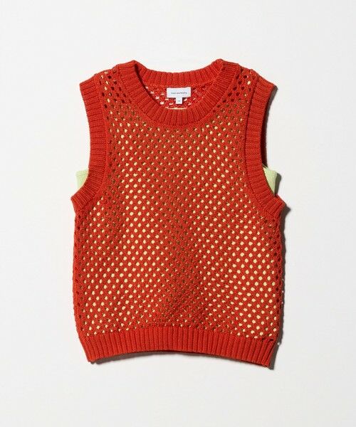 green label relaxing / グリーンレーベル リラクシング ベスト | サマーニットベスト ＋ キャミ セット / キッズ 140cm-160cm | 詳細2