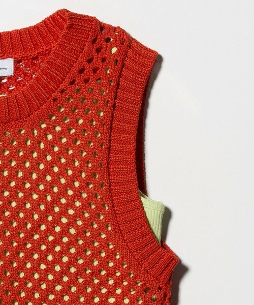 green label relaxing / グリーンレーベル リラクシング ベスト | サマーニットベスト ＋ キャミ セット / キッズ 140cm-160cm | 詳細5