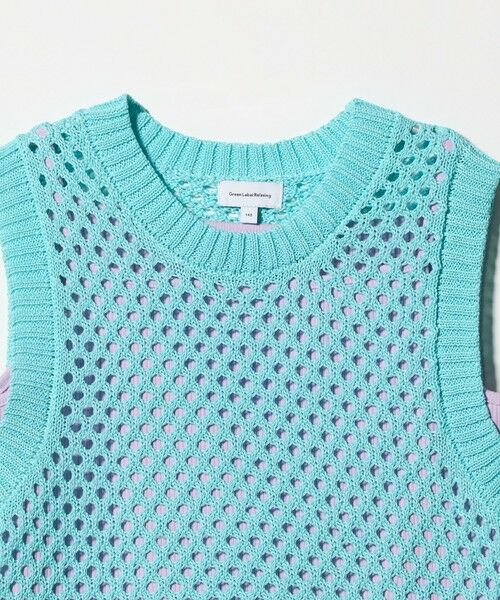 green label relaxing / グリーンレーベル リラクシング ベスト | サマーニットベスト ＋ キャミ セット / キッズ 140cm-160cm | 詳細19