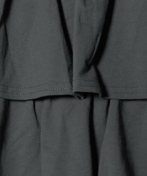 green label relaxing / グリーンレーベル リラクシング ショート・ハーフ・半端丈パンツ | ミニ裏毛 フリル キュロット（ダークグレー）140cm-160cm | 詳細7