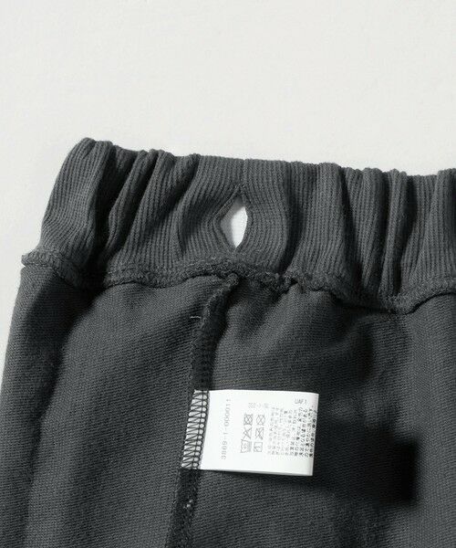 green label relaxing / グリーンレーベル リラクシング ショート・ハーフ・半端丈パンツ | ミニ裏毛 フリル キュロット（ダークグレー）140cm-160cm | 詳細8