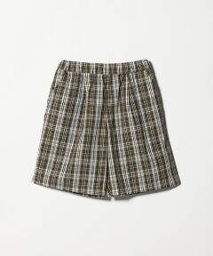 green label relaxing / グリーンレーベル リラクシング ショート・ハーフ・半端丈パンツ | チェック ハーフパンツ キッズ / 140cm—160cm