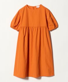 green label relaxing / グリーンレーベル リラクシング ロング・マキシ丈ワンピース | バックリボン タッサー ワンピース / キッズ 140cm-160cm