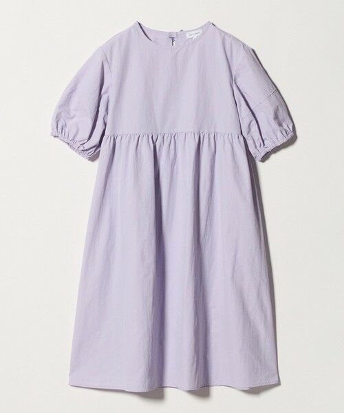green label relaxing / グリーンレーベル リラクシング ロング・マキシ丈ワンピース | バックリボン タッサー ワンピース / キッズ 140cm-160cm（LILAC）