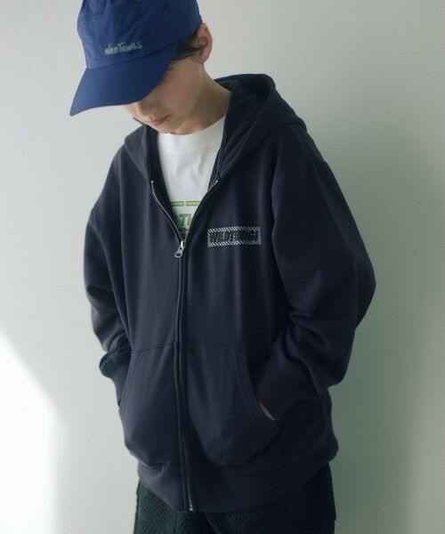 green label relaxing / グリーンレーベル リラクシング カーディガン・ボレロ | 【別注】＜WILD THINGS＞ パーカー / キッズ 140cm-160cm | 詳細4