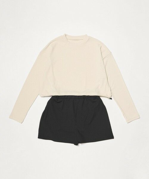 green label relaxing / グリーンレーベル リラクシング 水着・スイムグッズ | ラッシュガード 3セット/ 水着 / キッズ 140cm-150cm（OFF WHITE）