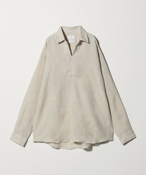 green label relaxing / グリーンレーベル リラクシング シャツ・ブラウス | ＜COLONY CLOTHING＞リネン プールサイドシャツ プルオーバーシャツ（BEIGE）