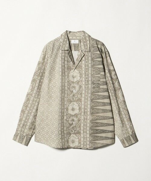 green label relaxing / グリーンレーベル リラクシング シャツ・ブラウス | ＜COLONY CLOTHING＞オープンカラー バティック シャツ（BEIGE）
