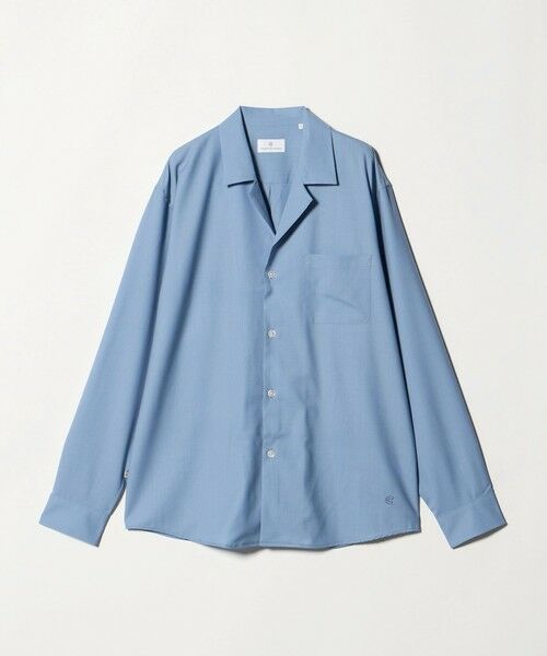 green label relaxing / グリーンレーベル リラクシング シャツ・ブラウス | ＜COLONY CLOTHING＞オープンカラー シャツ（LT.BLUE）
