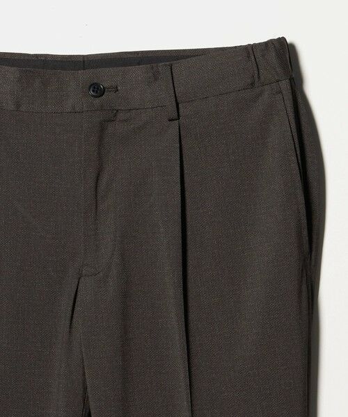 green label relaxing / グリーンレーベル リラクシング スラックス・ドレスパンツ | A+ air PE/PU トリコット プリント スタンダード 1プリーツ スラックス -ストレッチ・接触冷感・通気性- | 詳細2