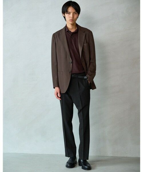 green label relaxing / グリーンレーベル リラクシング スラックス・ドレスパンツ | A+ air メッシュ スタンダード 1プリーツ スラックス -ストレッチ・吸水速乾- | 詳細2