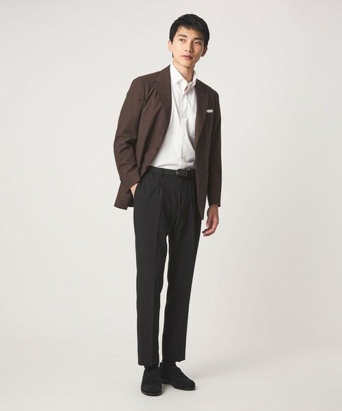 green label relaxing / グリーンレーベル リラクシング スラックス・ドレスパンツ | A+ air メッシュ スタンダード 1プリーツ スラックス -ストレッチ・吸水速乾- | 詳細1