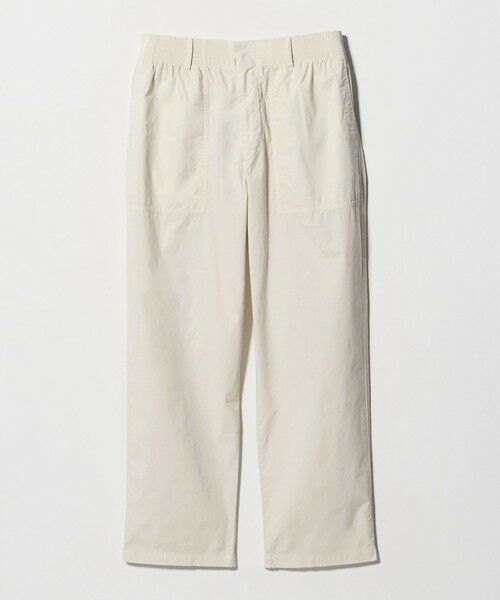 green label relaxing / グリーンレーベル リラクシング スラックス・ドレスパンツ | <Cellar Door>コットン ZAC イージーパンツ(OFF WHITE)