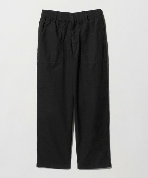 green label relaxing / グリーンレーベル リラクシング スラックス・ドレスパンツ | <Cellar Door>コットン ZAC イージーパンツ(BLACK)
