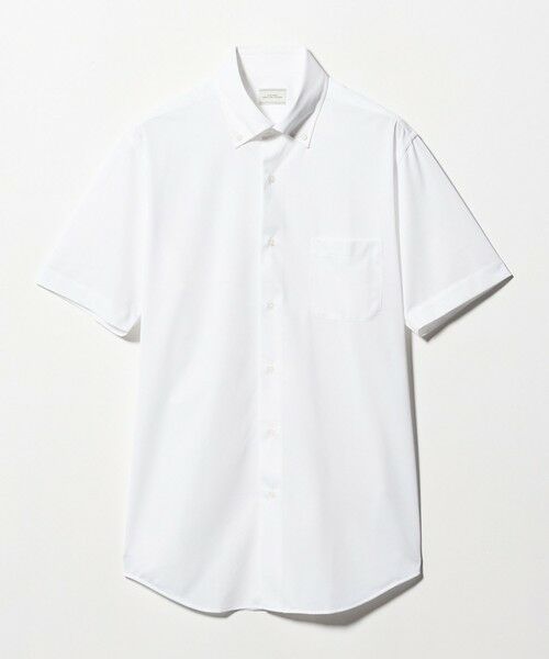 green label relaxing / グリーンレーベル リラクシング シャツ・ブラウス | A+ COOL Pトリコット シャドーストライプ スタンダード ボタンダウン 半袖 ドレスシャツ -ストレッチ・イージーアイロン・接触冷感・吸水速乾- | 詳細6
