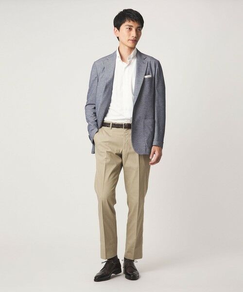 green label relaxing / グリーンレーベル リラクシング シャツ・ブラウス | A+ COOL Pトリコット シャドーストライプ スタンダード ボタンダウン 半袖 ドレスシャツ -ストレッチ・イージーアイロン・接触冷感・吸水速乾- | 詳細4