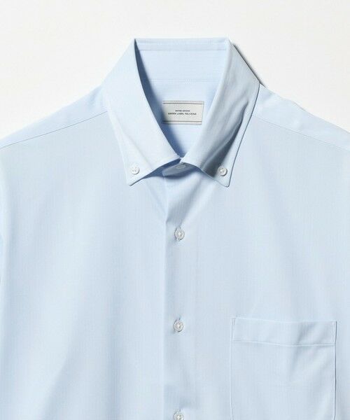 green label relaxing / グリーンレーベル リラクシング シャツ・ブラウス | A+ COOL Pトリコット シャドーストライプ スタンダード ボタンダウン 半袖 ドレスシャツ -ストレッチ・イージーアイロン・接触冷感・吸水速乾- | 詳細7