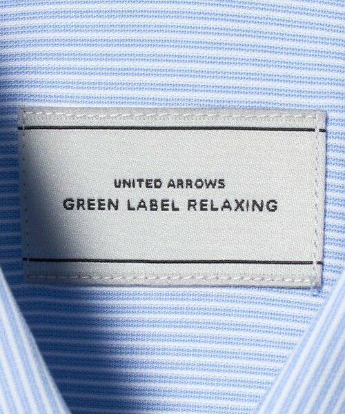 green label relaxing / グリーンレーベル リラクシング シャツ・ブラウス | A+ COOL Pトリコット ナローストライプ スタンダード ボタンダウン 半袖 ドレスシャツ -ストレッチ・イージーアイロン・接触冷感・吸水速乾- | 詳細13