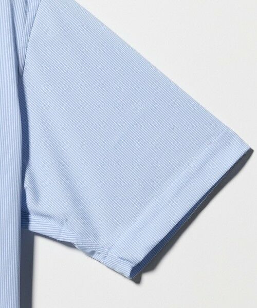 green label relaxing / グリーンレーベル リラクシング シャツ・ブラウス | A+ COOL Pトリコット ナローストライプ スタンダード ボタンダウン 半袖 ドレスシャツ -ストレッチ・イージーアイロン・接触冷感・吸水速乾- | 詳細8