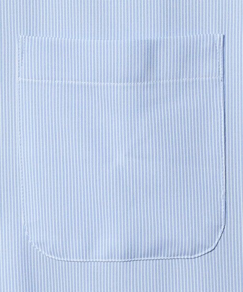 green label relaxing / グリーンレーベル リラクシング シャツ・ブラウス | A+ COOL Pトリコット ナローストライプ スタンダード ボタンダウン 半袖 ドレスシャツ -ストレッチ・イージーアイロン・接触冷感・吸水速乾- | 詳細10