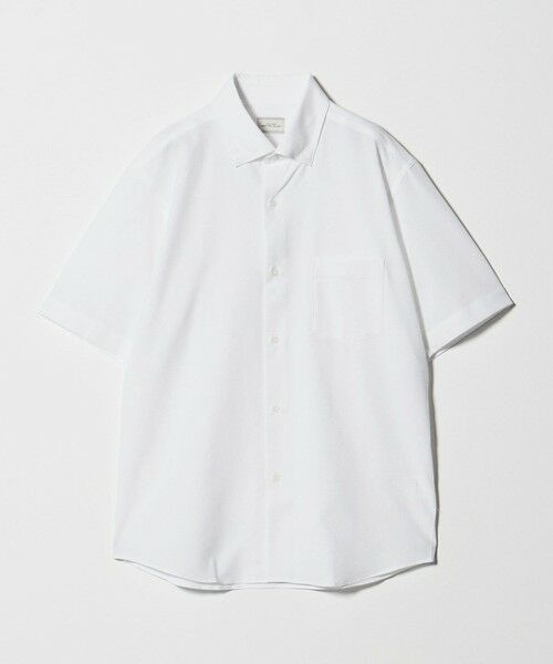 green label relaxing / グリーンレーベル リラクシング シャツ・ブラウス | ポリエステル ラッカン ソリッド スタンダード スナップ ボタンダウン 半袖 シャツ -ストレッチ・イージーアイロン・吸水速乾- | 詳細1