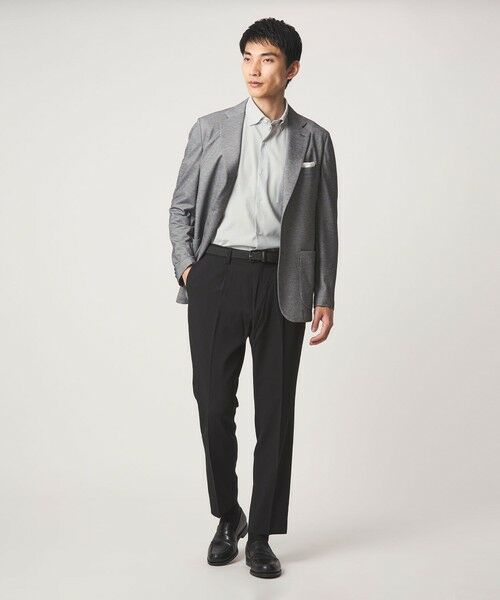 green label relaxing / グリーンレーベル リラクシング シャツ・ブラウス | ポリエステル ラッカン ストライプ スタンダード スナップ ボタンダウン 半袖 シャツ -ストレッチ・イージーアイロン・吸水速乾- | 詳細3