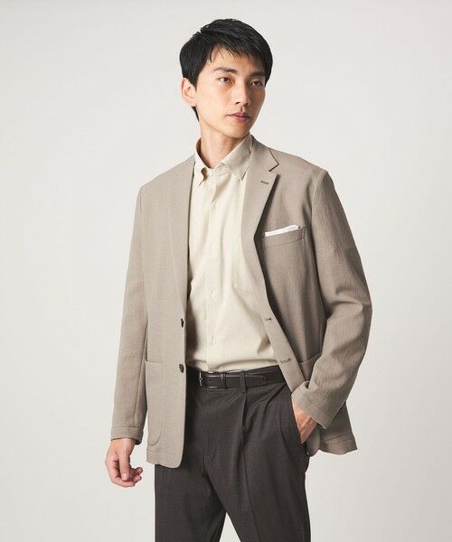 green label relaxing / グリーンレーベル リラクシング シャツ・ブラウス | ポリエステル ラッカン ストライプ スタンダード スナップ ボタンダウン 半袖 シャツ -ストレッチ・イージーアイロン・吸水速乾- | 詳細12