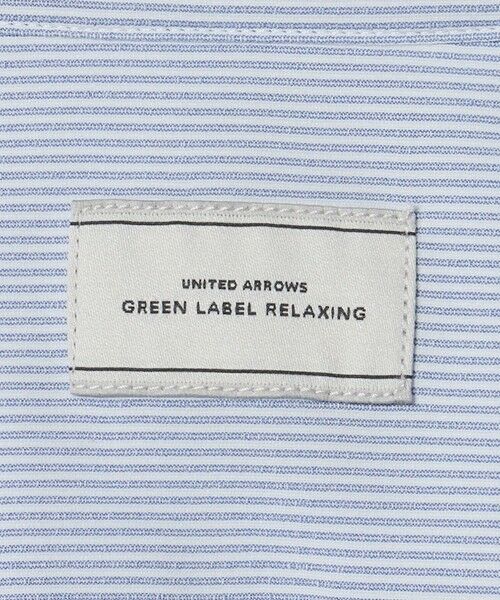 green label relaxing / グリーンレーベル リラクシング シャツ・ブラウス | ポリエステル ラッカン ストライプ スタンダード スナップ ボタンダウン 半袖 シャツ -ストレッチ・イージーアイロン・吸水速乾- | 詳細14