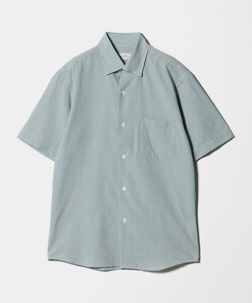 green label relaxing / グリーンレーベル リラクシング シャツ・ブラウス | ポリエステル ラッカン ギンガムチェック スタンダード スナップ ボタンダウン 半袖 シャツ -ストレッチ・イージーアイロン・吸水速乾- | 詳細12