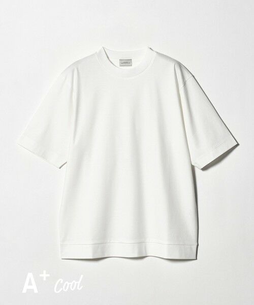 green label relaxing / グリーンレーベル リラクシング Tシャツ | A+ COOL スムース クルーネック カットソー -吸水速乾・抗菌-（WHITE）