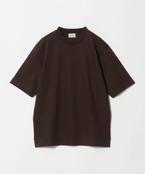 green label relaxing / グリーンレーベル リラクシング Tシャツ | A+ COOL スムース クルーネック カットソー -接触冷感・抗菌-(DK.BROWN)