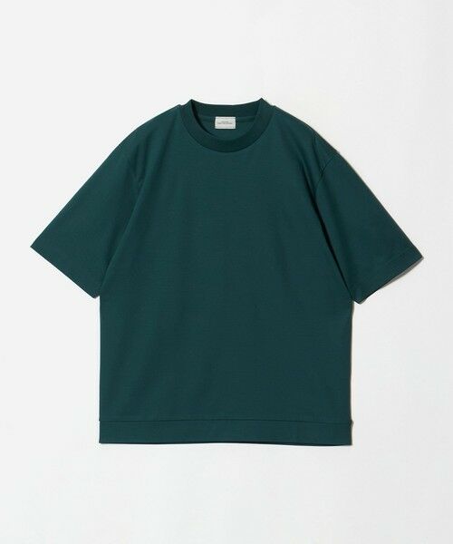 green label relaxing / グリーンレーベル リラクシング Tシャツ | A+ COOL スムース クルーネック カットソー -接触冷感・抗菌-(DK.GREEN)