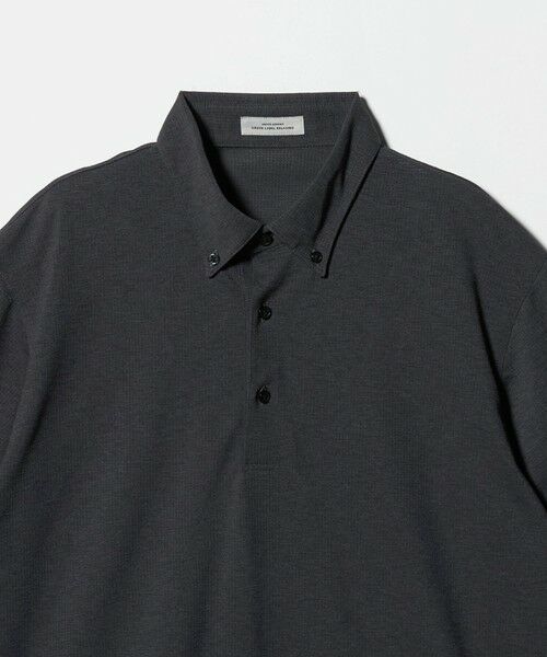 green label relaxing / グリーンレーベル リラクシング ポロシャツ | プライムフレックス ドット メッシュ ボタンダウン ビズポロ ポロシャツ -ストレッチ・吸水速乾・通気性- | 詳細3