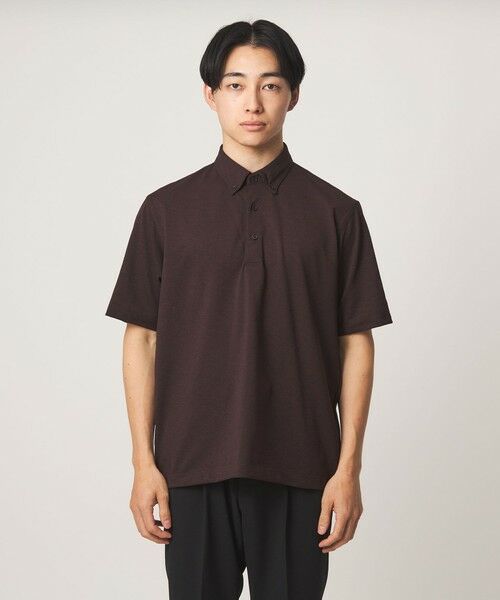 green label relaxing / グリーンレーベル リラクシング ポロシャツ | プライムフレックス ドット メッシュ ボタンダウン ビズポロ ポロシャツ -ストレッチ・吸水速乾・通気性- | 詳細14