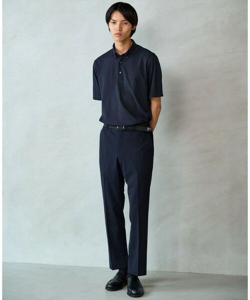 green label relaxing / グリーンレーベル リラクシング ポロシャツ | プライムフレックス ドット メッシュ ボタンダウン ビズポロ ポロシャツ -ストレッチ・吸水速乾・通気性- | 詳細22