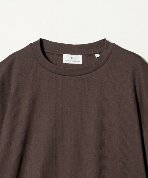 green label relaxing / グリーンレーベル リラクシング Tシャツ | ＜COLONY CLOTHING＞リブ クルーネック Tシャツ カットソー | 詳細4