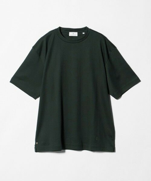 green label relaxing / グリーンレーベル リラクシング Tシャツ | ＜COLONY CLOTHING＞リブ クルーネック Tシャツ カットソー（DK.GREEN）