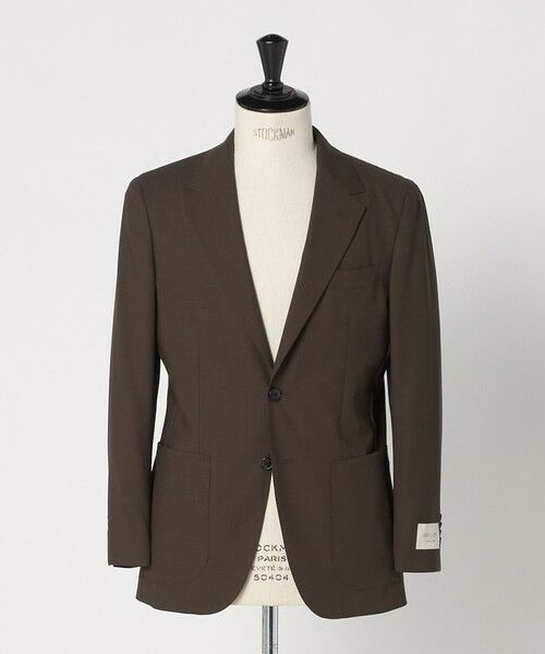green label relaxing / グリーンレーベル リラクシング テーラードジャケット | GLR CLOTH サマートロピカル 2B RG 2P ジャケット -通気性-（DK.BROWN）