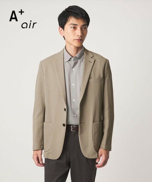 green label relaxing / グリーンレーベル リラクシング テーラードジャケット | A+ air Pメッシュ L/STD 2P ジャケット -ウォッシャブル・ストレッチ・通気性- | 詳細10