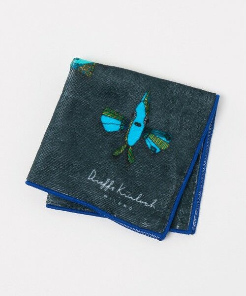 green label relaxing / グリーンレーベル リラクシング ハンカチ | ＜Dieffe Kinloch＞プリント タオル ハンカチ（NAVY）