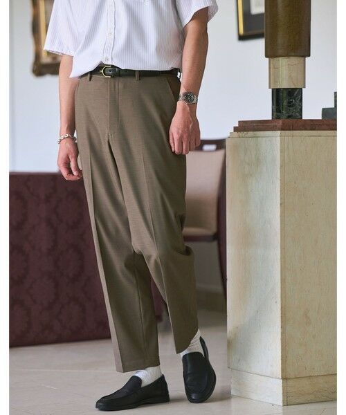 green label relaxing / グリーンレーベル リラクシング その他パンツ | ポリエステル ドビー ワイド ユーティリティ イージー パンツ W2 -接触冷感・吸水速乾・ストレッチ- | 詳細17